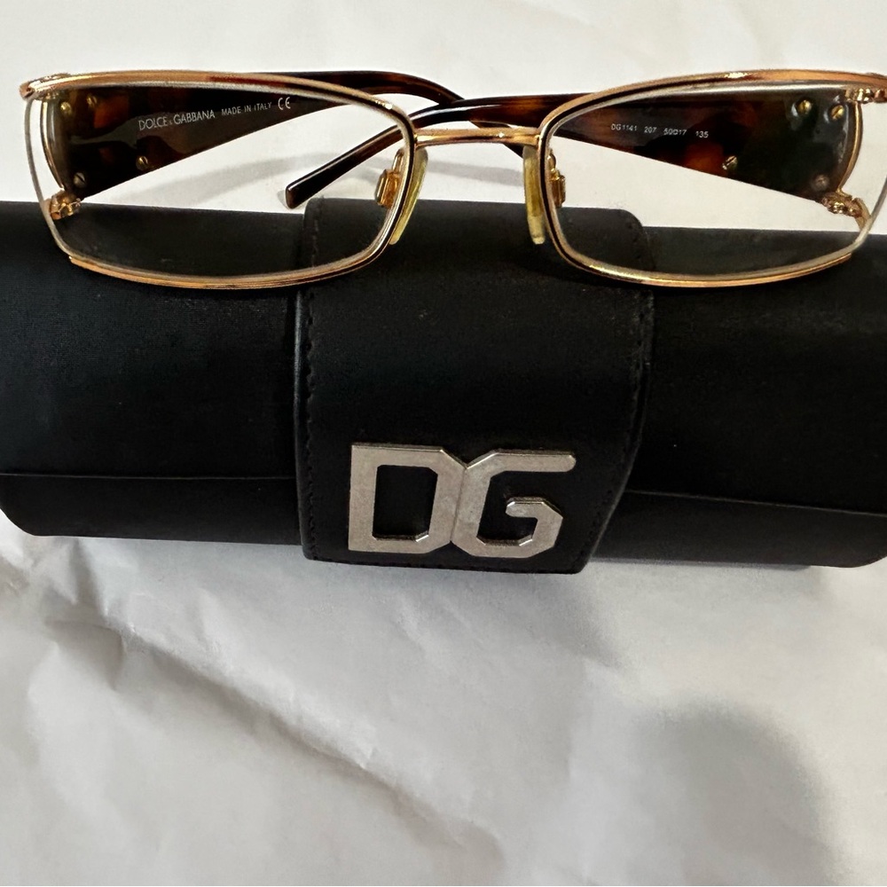 Dolce & Gabbana DG 1141 061 Vintage Half Rimless Nylon Sunglasses